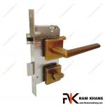 Khóa cửa phân thể kiểu dáng ốp vuông màu cafe NK573V-CF