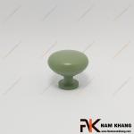 Núm nắm cửa tủ dạng tròn màu xanh lá pastel NK172-XN