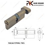 Củ khóa cửa thông phòng chất liệu hợp kim màu xanh rêu NK261TPHK-7RX