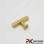 Núm cửa tủ chữ T bằng đồng dạng trơn cao cấp NK423D-DVM