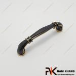 Tay nắm tủ cổ điển bằng đồng màu đồng cổ viền vàng NK337D-BCF