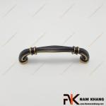 Tay nắm tủ cổ điển bằng đồng màu đồng cổ viền vàng NK337D-BCF
