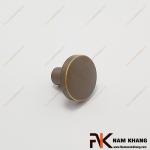 Núm cửa tủ tròn trơn đồng cổ NK267D-CF