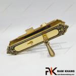 Khóa cửa cao cấp từ chất liệu đồng phối hoa văn cổ điển hoàng gia NK582L-OR