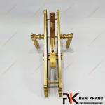 Khóa cửa cao cấp từ chất liệu đồng phối hoa văn cổ điển hoàng gia NK582L-OR