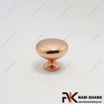 Núm nắm cửa tủ tròn trơn màu hồng bóng NK172-HB