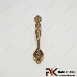 Tay nắm cửa tủ đồng vàng cao cấp họa tiết bông lúa NK497D-RC-V