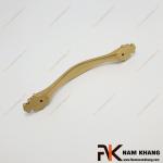 Tay nắm cửa tủ đồng vàng cao cấp phối hoa văn cổ điển NK497D-RC-C
