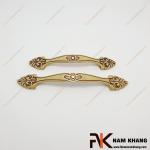 Tay nắm cửa tủ đồng vàng cao cấp cổ điển NK497D-RC-G