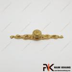 Núm cửa tủ hoa văn đồng vàng NKD049-145V
