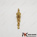 Núm cửa tủ hoa văn đồng vàng NKD049-145V