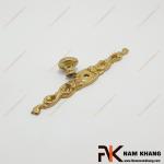 Núm cửa tủ hoa văn đồng vàng NKD049-145V