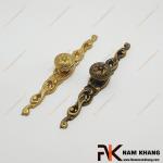 Núm cửa tủ hoa văn đồng vàng NKD049-145V