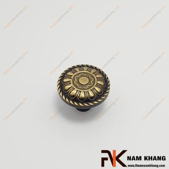 Núm cầm cửa tủ đồng đen vàng cao cấp NK027HD-BCF