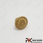 Núm cửa tủ tròn đồng vàng cổ điển NK027HD-DVM