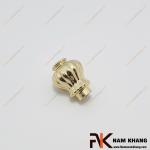 Núm cửa tủ dạng tròn vương miện vàng NK414N-VB 