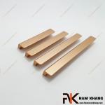 Tay cầm cửa tủ dạng cong hợp kim màu vàng mờ NK014S-VM