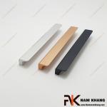 Tay cầm cửa tủ dạng cong hợp kim màu vàng mờ NK014S-VM