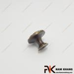Núm cửa tủ tròn đồng hoa văn cổ điển NK451D-CF