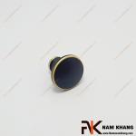 Núm cửa tủ tròn phối hợp màu đồng đen viền vàng NK455D-BCF