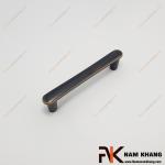 Tay nắm tủ dạng thanh màu đồng đen viền vàng NK455D-BCF