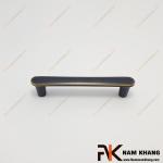 Tay nắm tủ dạng thanh màu đồng đen viền vàng NK455D-BCF