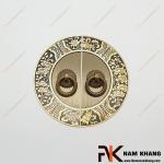 Then đồng hoa văn bán nguyệt hoa 11cm NK189BN-111TCRH