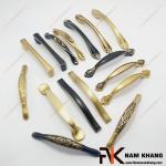 Tay nắm cửa tủ phong cách tinh tế đồng vàng NK206D-DVM