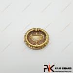 Tay nắm cửa tủ oval cổ điển hoa văn chạm khắc NK224D-50DVM