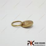 Tay nắm cửa tủ oval cổ điển hoa văn chạm khắc NK224D-50DVM