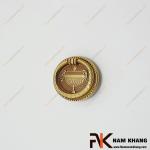 Tay nắm cửa tủ oval cổ điển hoa văn chạm khắc NK224D-50DVM