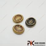Tay nắm cửa tủ oval cổ điển hoa văn chạm khắc NK224D-50DVM