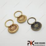Tay nắm cửa tủ oval cổ điển hoa văn chạm khắc NK224D-50DVM