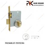 Khóa âm cửa tròn inox NK566KAT-INOX304