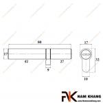 Củ khóa lệch 2 đầu chìa bằng đồng NK261LTN-80DV