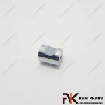 Núm cửa tủ trụ tròn trắng bạc NK057-INOX