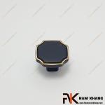 Núm cửa tủ họa tiết vuông màu đen NK085-VD