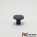 Núm cửa tủ họa tiết vuông màu đen NK085-VD