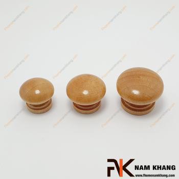 Núm cửa tủ bằng gỗ dạng tròn NK461T-NG