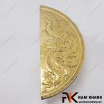 Tay nắm cửa chạm hình rồng phượng NKC286BN-DVRP
