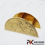 Tay nắm cửa chạm hình rồng phượng NKC286BN-DVRP