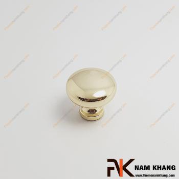Núm tròn tủ màu vàng bóng NK172LS-V