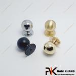 Núm tay nắm tròn màu trắng bạc NK175T-B
