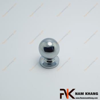 Núm tay nắm tròn màu trắng bạc NK175T-B