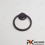 Núm nắm cửa tủ vòng rơi tròn màu đen NK068L-D