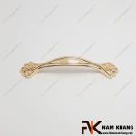 Tay nắm tủ hợp kim hoa văn màu vàng NK250L-V