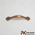 Tay nắm tủ hợp kim hoa văn màu cafe NK250L-CF