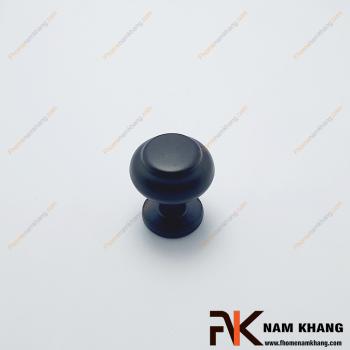 Núm nắm cửa tủ tròn màu đen NK458-D