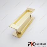 Tay nắm âm lùa bộ dạng chữ nhật màu vàng mờ NK099C-112VM