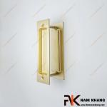 Tay nắm âm lùa bộ dạng chữ nhật màu vàng mờ NK099C-112VM